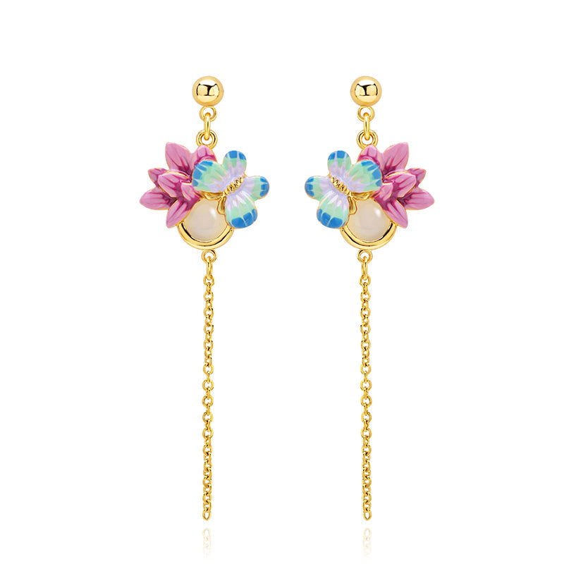 Butterfly Tassel Earrings