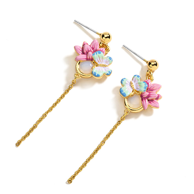 Butterfly Tassel Earrings