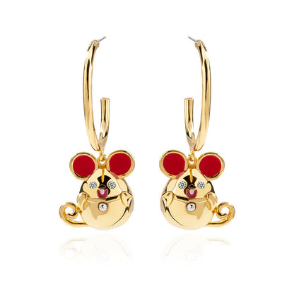 Lucy Mouse  Hoop Earrings