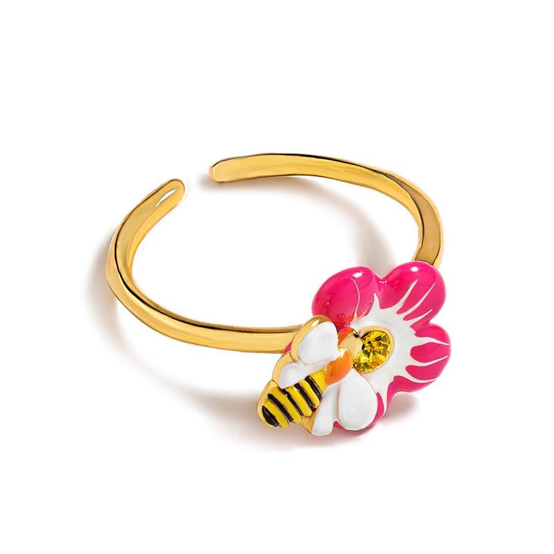 Honeybee Flowers Ring