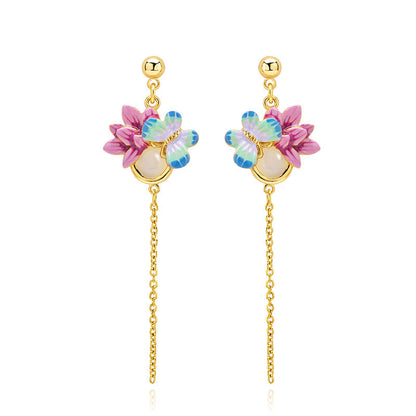Butterfly Tassel Earrings
